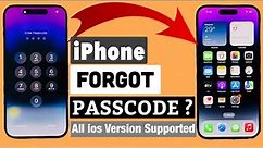 How to Unlock Forgot Passcode iPhone 14/14 Pro 100% Free ! How to iphone Reset & Restore