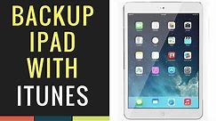 Sync and backup your iPad with iTunes