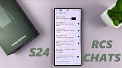 Samsung Galaxy S24 / S24 Ultra: How To Turn RCS Chats ON / OFF