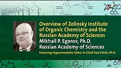 Overview of Zelinsky Institute of Organic Chemistry and the Russian Academy of Sciences
