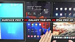 iPad PRO M1 vs SAMSUNG Galaxy Tab S7 + PLUS vs Surface PRO 7 ¿Cuál elegir? OPINIÓN SIN FANATISMOS