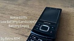 Nokia 6500s Low Battery (Landscape)/ Battery Empty