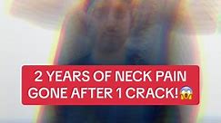 Chiropractor healed his pain in *1 VISIT*😱 His 1st chiropractor crack by Dr Tubio finally fixed his neck pain after 2 years! These chiro cracks were huge! Watch this #chiropractor #neckcrack #chiropractic #fyp