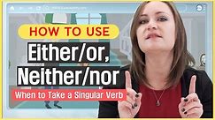 How to Use either or neither nor #1 | Learn English Grammar | Intermediate | Step by Step