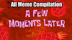 A few moments Later All Meme Compilation Template | SpongeBob Squarepants Time Meme Template