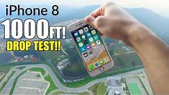 iPhone 8 DROP TEST 1,000 FEET HIGH! - EXTREME REVIEW - 4K