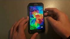 Samsung Galaxy S5 Active startup and shutdown