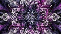 Mandala Background Video - Purple Wallpaper For TV 4K No Sound