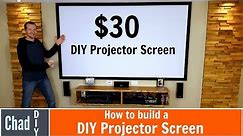 How to build a $30 Projector Screen