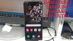 Hard Reset Samsung Galaxy S20 Ultra Remove Screen Lock | Samsung G988 Hard Reset ~ Samsung S20 Ultra