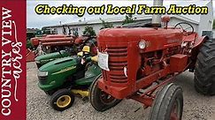Checking out local Farm Auction in between Farm Chores