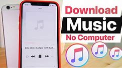 How To Download Music On iPHONE Without Computer! iOS 13 (No Jailbreak)