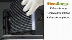 Toshiba DLP TV Repair - Replacing & Installing Toshiba Y66-LMP DLP Lamp - How to Fix DLP TVs