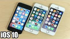 iPhone 5 vs iPhone 5S vs iPhone SE (iOS 10)