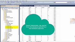 How to Export Tables from one database to another in SQL Server