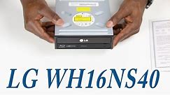 LG WH16NS40 Super Multi BluInternal SATA 16x Blu-ray Disc Rewriter UNBOXING