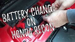 Honda Recon ES: How to Change the Battery on ATV