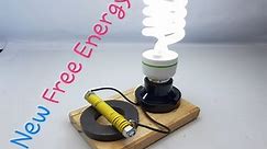New 100% Free Energy Generator Self Running by Magnet With Light Bulb 220V For Home