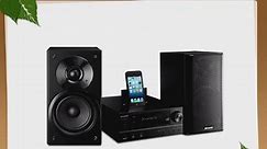 Sharp XL-HF202P Micro Audio System with Bluetooth and NFC Black