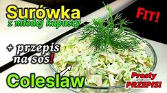 Pyszna SURÓWKA COLESLAW - Prosty przepis na surówkę do obiadu + Przepis na SOS do surówki! -317
