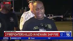2 firefighters killed in cargo ship blaze in NJ: officials