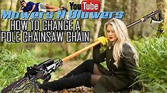 HOW TO CHANGE INSTALL REPLACE A NEW CHAIN ON A REMINGTON 10" ELECTRIC POLE CHAINSAW IN 5 MINUTES!