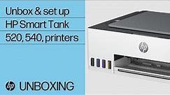 How to unbox & set up | HP Smart Tank 520 540 printers | HP Support