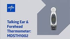 Medline Talking Ear and Forehead Thermometer: MDSTH1002
