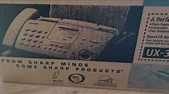 Sharp UX-355L Plain Paper Facsimile Machine New Open Box Fax Machine Vintage
