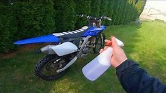 How to CLEAN Dirtbike Without Pressure Washer!
