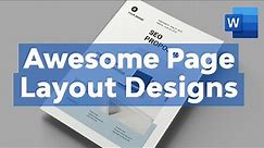 Make Awesome Page Layout Designs in Microsoft Word