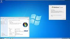Asus EeePC 1005HA OEM Recovery Windows 7 Starter Installation - VMware