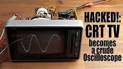 HACKED!: CRT TV becomes a crude Oscilloscope