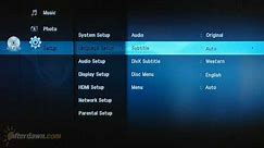 Samsung BD-P1600 Blu-ray player review - menus