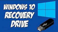 How To Make A USB Recovery Drive in Windows 10