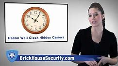Motion-Activated Hidden Camera Wall Clock Is Completely Covert with Automatically Day to Nightvision