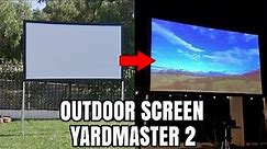 Best outdoor projector Screen Yard Master 2