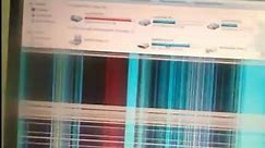 how to fix lines over my laptop display screen| half screen with blue, red vertical lines