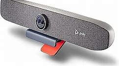 Plantronics Poly Studio P15 Personal Video Bar Polycom - 4K Video Quality - Camera, Microphones & Speaker Solution with Premium Audio & Video - Certified for Zoom and Teams