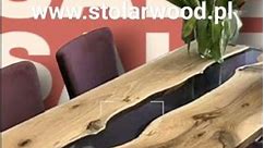 Stoły i krzesła. Żywica epoksydowa, drewno I metal ➡️ www.stolarwood.pl ⬅️ #wood #furniture #home