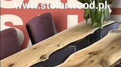 Stoły i krzesła. Żywica epoksydowa, drewno I metal ➡️ www.stolarwood.pl ⬅️ #wood #furniture #home