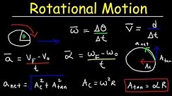 Rotational Motion Physics, Basic Introduction, Angular Velocity & Tangential Acceleration