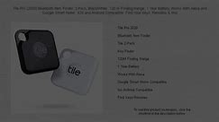 Tile Pro (2020) Bluetooth Item Finder, 2 Pack, Black/White. 120 m Finding Range, 1 Year Battery, Works With Alexa and Google Sma