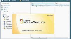 Install B-Coder Add-ins for Microsoft Word 2007 - 2013