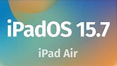 How to Update iPad Air to iOS 15.7 | iPadOS 15.7