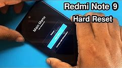 Xiaomi Redmi Note 9 Hard Reset | Pattren Unlock | Redmi Note 9 Factory Reset |