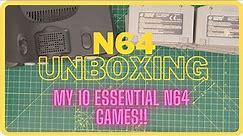 Nintendo 64 N64 Unboxing Overview And My Essential N64 Games To Own!!!!