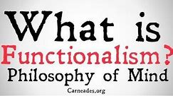 What is Functionalism? (Philosophy of Mind)