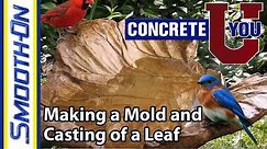 How to Make a Mold of a Leaf for Casting Concrete - Molds of Nature