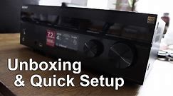Sony STR-DH750 A/V Receiver | Unboxing & Quick Setup
